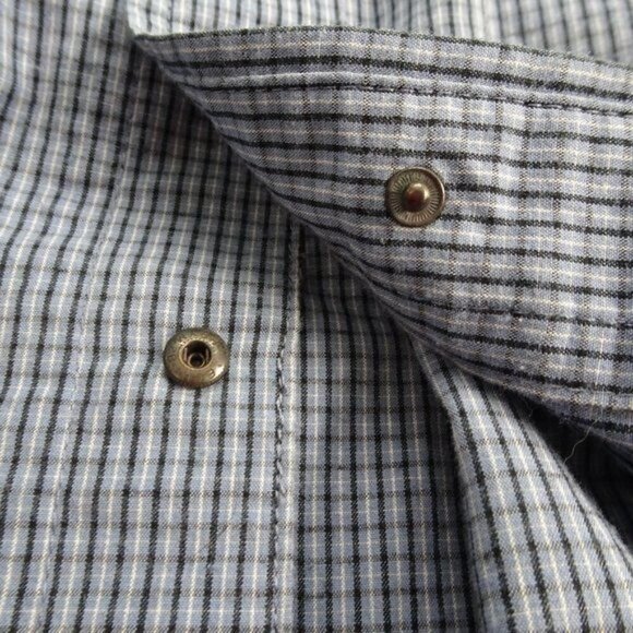 5.11 Tactical Blue Squares Snap Up Shirt Size Lg - Picture 3 of 5